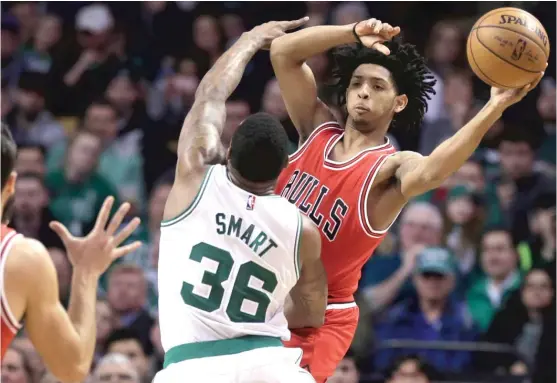  ?? | STEVEN SENNE/ AP ?? Guard Cameron Payne, whom the Bulls acquired in a trade with the Thunder on Feb. 23, has averaged six points and 1.7 assists in nine games with the team.