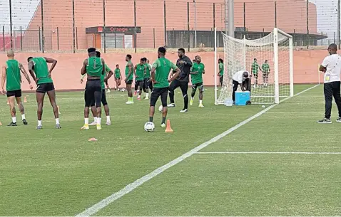  ?? ?? Super Eagles say they are battle ready for the Sudanese challenge