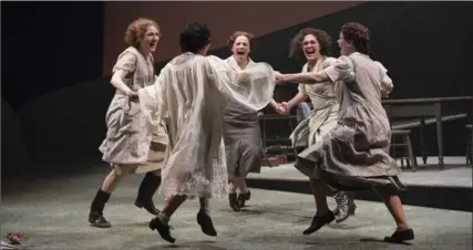  ?? PHOTOS BY DAVID COOPER ?? The cast of “Dancing at Lughnasa,” a sweetly felt, touching story, says reviewer Gary Smith.