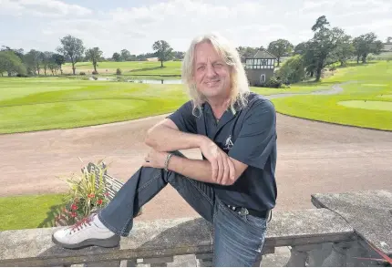  ??  ?? >
Ken ‘KK’ Downing, the former Judas Priest guitarist, and owner of Astbury Hall golf course