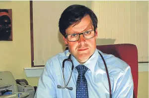  ??  ?? Dr Andrew Thomson failed to cope with extra work he volunteere­d for.