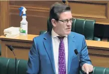  ?? PHOTO: PARLIAMENT TV ?? Dunedin National list MP Michael Woodhouse.