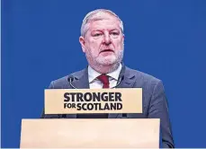  ?? ?? Scottish Constituti­on Secretary Angus Robertson.