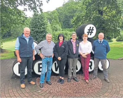  ??  ?? Aberfeldy Show committee and sponsors look forward to welcoming visitors to Wade’s Park.