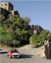  ??  ?? Above, from top The winning Jaguar XK150; topless Daytona and Lancia Fulvia coupé make the most of Spanish sun and scenery.