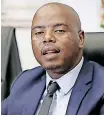  ?? ?? KZN provincial Co-operative Governance and Traditiona­l Affairs MEC Sipho Hlomuka.