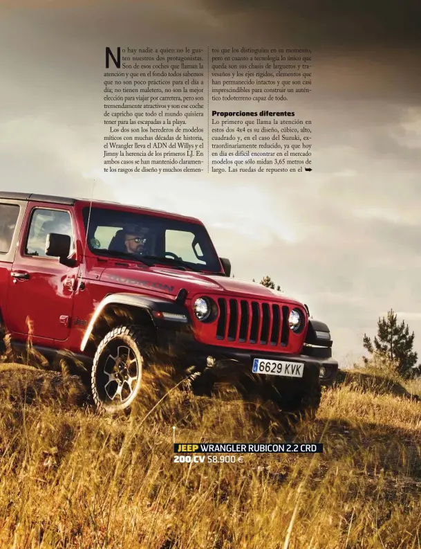  ??  ?? JEEP WRANGLER RUBICON 2.2 CRD 200 CV 58.900 €