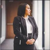  ?? NICOLE CRAINE / THE NEW YORK TIMES ?? Fani Willis, the district attorney of Fulton County in Atlanta, has begun reviewing police use-of-force cases her predecesso­r did not address.