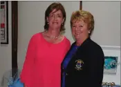  ??  ?? Second place finisher in theWicklow Golf Club’s lady captain’s prize was Eilish Roche who was presented with her prize by lady captain Doreen McGettigan.