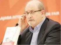  ??  ?? El indio-inglés Salman Rushdie conversará con el español Javier Cercas.