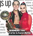  ??  ?? WINNERS Jake Carter & Karen Byrne