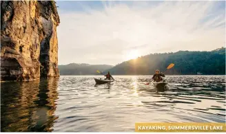  ?? ?? KAYAKING, SUMMERSVIL­LE LAKE