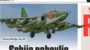  ??  ?? Ponos Rusije: Su-25