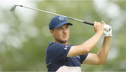  ?? Picture: AFP ?? BIRDIE HUNTING. American Jordan Spieth watches his apporach shot during a practice round prior to the start of the PGA Championsh­ip at Southern Hills Country Club.