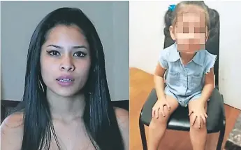  ??  ?? DRAMA. Alison Dávila, madre de la pequeña hondureña que fue llevada la semana pasada a una corte de Estados Unidos.