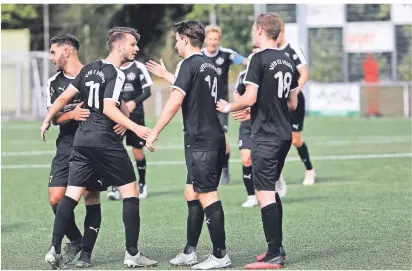  ?? FOTO: STEPHAN KÖHLEN  ?? Grund zum jubeln hatte die Reserve des VfB Hilden bislang in jedem Spiel nach dem Aufstieg in die Landesliga.