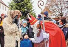  ?? FOTO: F. LEINECKER ?? Kinder sollten sich auf den Nikolausta­g freuen und keine Angst vor Knecht Ruprecht haben müssen, findet eine Grünen-Politikeri­n.