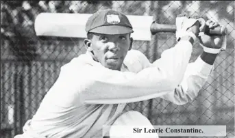  ??  ?? Sir Learie Constantin­e.