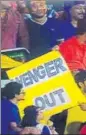  ?? TWITTER ?? ‘Love’ for Arsenal coach Arsene Wenger was evident at Eden on Sunday.