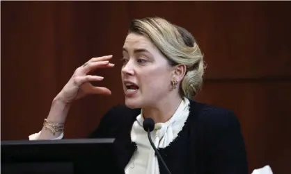  ?? ?? ▲ US actress Amber Heard during the defamation trial at Fairfax county circuit court in Virginia this week. Photograph: Jim Lo Scalzo/EPA