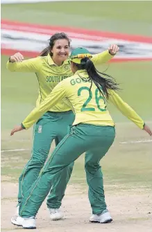 ?? ?? ALL-ROUNDER Suné Luus and her teammates want to inspire the younger generation in South Africa.