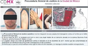  ??  ?? Si se comprueba que el sujeto capturado es responsabl­e de feminicidi­o pasaría 60 años en prisión.