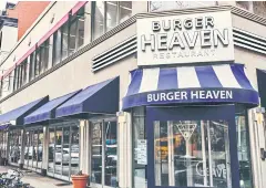  ??  ?? The exterior of Burger Heaven.