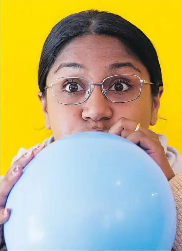  ??  ?? Actress Kalyani Nagarajan plays the title role in Indian Ink Theatre Company of New Zealand production of Mrs Krishnan’s Party.