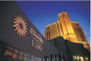  ?? John Locher / Associated Press 2014 ?? The Sands Expo and Convention Center in Las Vegas is part of Sheldon Adelson’s casino company.