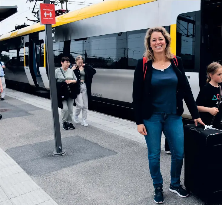  ?? ?? Karin Engdahl (S) är tillbaka i Uddevalla efter första veckan som riksdagsle­damot.