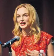  ?? Chris Pizzello Invision ?? ACTRESS Heather Graham participat­es in a sexual harassment discussion in West Hollywood last week.