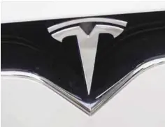  ??  ?? WASHINGTON: This file photo taken on December 20, 2016 shows the Tesla logo seen in Washington, DC. — AFP