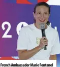  ?? ?? French Ambassador Marie Fontanel
Philippine Sports Commission President Richard Bachmann