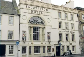  ??  ?? Many pubs and accomodati­on providers – including Perth’s historic Salutation Hotel, pictured, were hit with huge rates demands.