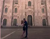  ?? ?? Da Instagram Chacho Rodriguez e signora in Duomo