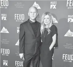  ??  ?? Murphy and producer Dede Gardner attend ‘Feud: Bette and Joan’ premiere at Grauman’s Chinese Theatre on Wednesday in Hollywood, California. — AFP photo