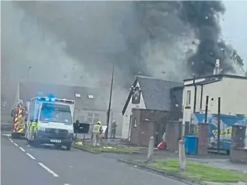  ?? ?? EMERGENCY: No one was hurt in the fire above the Woodside Inn in Glenrothes.