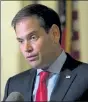  ?? AP fiLe ?? Sen. Marco Rubio said to stop the impeachmen­t against former President donald Trump as ‘it’s counterpro­ductive.’