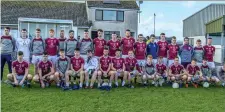  ??  ?? The Shamrock Gaels side who defeated Fenagh on Saturday in Enniscrone. Pic: Tom Callanan.