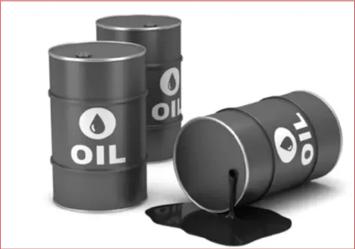  ??  ?? Barrels of crude oil