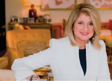  ??  ?? Arianna Huffington, founder of Thrive Global