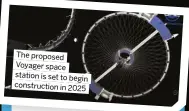  ?? ?? The proposed Voyager space station is set to begin constructi­on in 2025