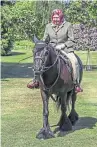  ??  ?? The Queen was pictured on a 14-yearold Fell Pony called Balmoral Fern.