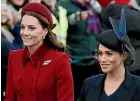  ?? AP ?? Kate and Meghan are the subjects of much unpleasant comment on social media.