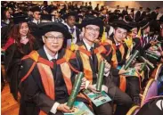  ??  ?? Jubilant graduates of UTAR’s postgradua­te programmes at the recent UTAR convocatio­n.