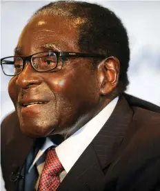  ??  ?? President Mugabe