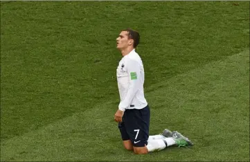  ?? (Photo AFP) ?? Antoine Griezmann, encore à côté de ses crampons.