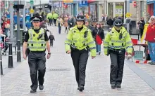  ?? ?? Police will step up their presence at the festive period.