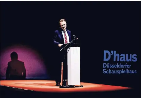  ??  ?? Zum Auftakt der „Düsseldorf­er Reden“, einer Kooperatio­n von Schauspiel­haus und Rheinische­r Post, sprach Journalist Heribert Prantl.