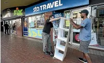  ?? KEVIN STENT/STUFF ?? Shocked tenants were given immediate notice to move out of Reading Cinema’s building in Courtenay Place, Wellington, at the weekend due to the site’s earthquake risk.